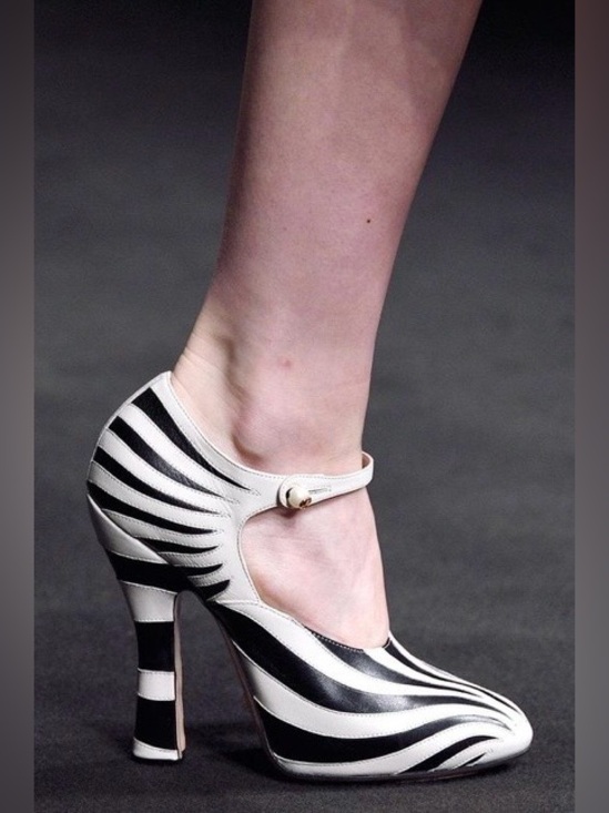 Gucci Shoes - Gucci Zebra Mary Jane pumps in box